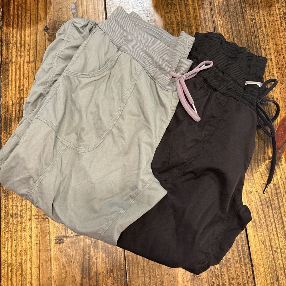 The North Face Kids Gray and Black Joggers
